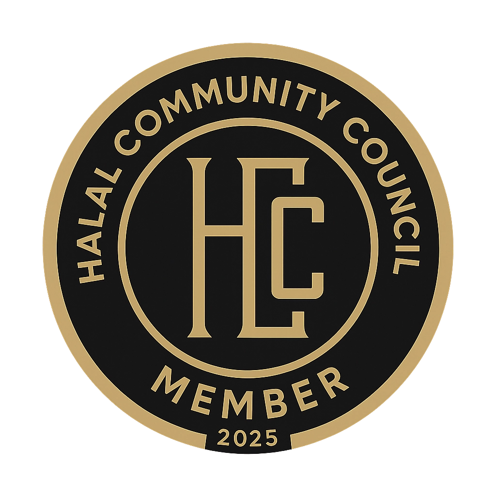 Sample Halal Community Council badge