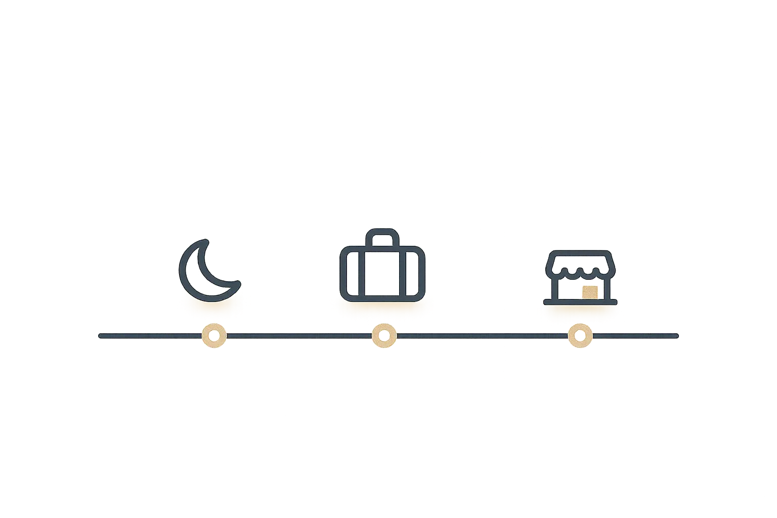 Calm yearly rhythm illustration